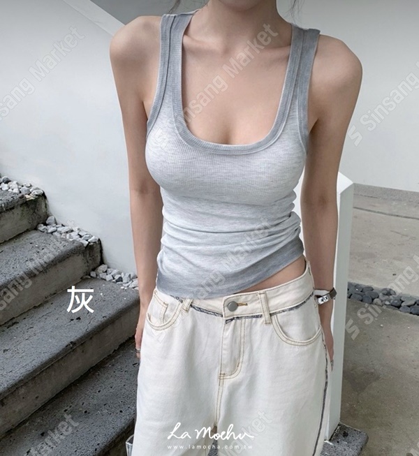 漸層潑墨棉質BRA背心(闆娘.花花清單)